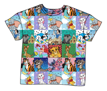 Load image into Gallery viewer, Cupcake Character Quilt Ladies' Oversized Tee