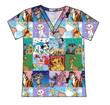 Load image into Gallery viewer, Cupcake Character Quilt Ladies' Slouchy V-Neck Tee