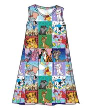 Load image into Gallery viewer, Cupcake Character Quilt Ladies' Swing Dress