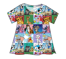 Load image into Gallery viewer, Cupcake Character Quilt Ladies' Swing Tee