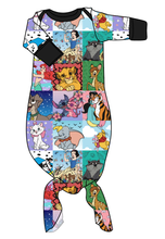 Load image into Gallery viewer, Cupcake Character Quilt Newborn Knotted Gown