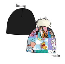 Load image into Gallery viewer, Cupcake Character Quilt Slouchy Beanie (Reversible!)