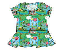 Load image into Gallery viewer, Tree Speaker Ladies' Peplum Top