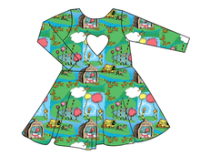 Load image into Gallery viewer, Tree Speaker Molly Heart Back Twirly Dress