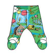 Load image into Gallery viewer, Tree Speaker Newborn Footed Pants