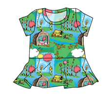 Load image into Gallery viewer, Tree Speaker Peplum Top