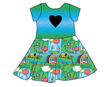 Load image into Gallery viewer, Tree Speaker Molly Heart Back Twirly Dress