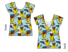 Load image into Gallery viewer, Bears in Boots Ladies' Low Back Ballerina Tee