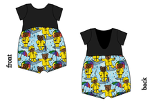Load image into Gallery viewer, Bears in Boots Low Back Romper and Bubble Romper