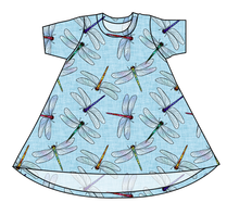 Load image into Gallery viewer, Dragonfly Skies Basic T-Shirt Dress