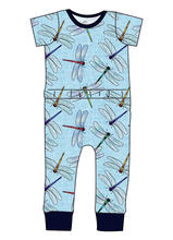 Load image into Gallery viewer, Dragonfly Skies Bennett Pants and Shorts Length T-Shirt Romper
