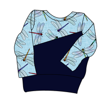 Load image into Gallery viewer, Dragonfly Skies Grow With Me Hoodie (or Crewneck)