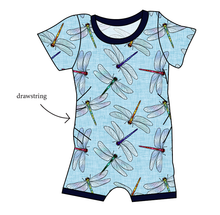 Load image into Gallery viewer, Dragonfly Skies Grow With Me Pants And Shorts Romper