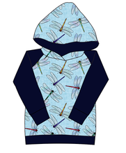 Load image into Gallery viewer, Dragonfly Skies Ladies Hoodie