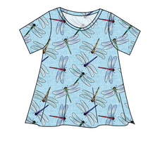 Load image into Gallery viewer, Dragonfly Skies Ladies' Swing Tee