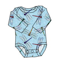Load image into Gallery viewer, Dragonfly Skies Lap Neck Bodysuit