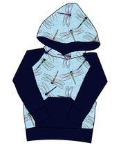 Load image into Gallery viewer, Dragonfly Skies Mens' Hoodie