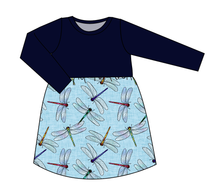 Load image into Gallery viewer, Dragonfly Skies Play Dress