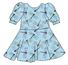 Load image into Gallery viewer, Dragonfly Skies Prairie Dress