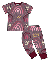 Load image into Gallery viewer, Soft Pink Rainbows Basic Loungewear Set