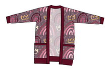 Load image into Gallery viewer, Soft Pink Rainbows Kids Grandpa Cardigan
