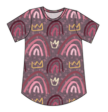 Load image into Gallery viewer, Soft Pink Rainbows Ladies' Relaxed Tee