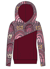 Load image into Gallery viewer, Soft Pink Rainbows Ladies Hoodie