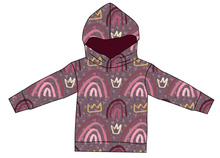 Load image into Gallery viewer, Soft Pink Rainbows Ladies Oversized Hoodie