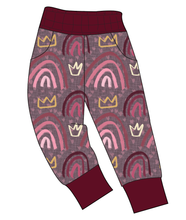 Load image into Gallery viewer, Soft Pink Rainbows Ladies' Joggers and Jogger Shorts