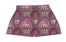 Load image into Gallery viewer, Soft Pink Rainbows Ladies' Lounge Shorts