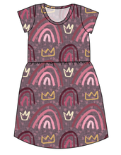 Load image into Gallery viewer, Soft Pink Rainbows Ladies' Play Dress