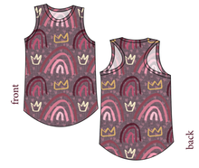 Load image into Gallery viewer, Soft Pink Rainbows Ladies' Summer Tank