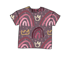 Load image into Gallery viewer, Soft Pink Rainbows Oversized Tee