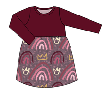 Load image into Gallery viewer, Soft Pink Rainbows Play Dress