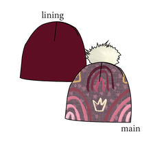 Load image into Gallery viewer, Soft Pink Rainbows Slouchy Beanie (Reversible!)