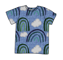 Load image into Gallery viewer, Soft Blue Rainbows Basic Tee and Tank