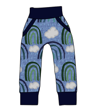 Load image into Gallery viewer, Soft Blue Rainbows Beanpole Pants And Shorts
