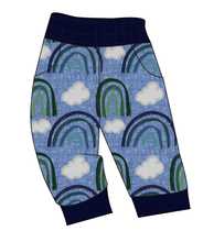 Load image into Gallery viewer, Soft Blue Rainbows Ladies' Joggers and Jogger Shorts