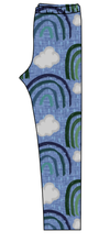 Load image into Gallery viewer, Soft Blue Rainbows Ladies' Lounge Leggings
