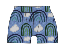 Load image into Gallery viewer, Soft Blue Rainbows Mens' Boxer Briefs