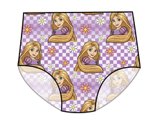 Load image into Gallery viewer, Tower Princess Check Swim Ladies' High Waisted Bikini Bottoms