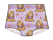 Load image into Gallery viewer, Tower Princess Check Swim Ladies' High Waisted Bikini Bottoms