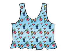 Load image into Gallery viewer, Soft Spring Floral Swim Peplum Swim Top