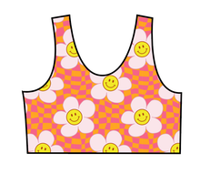 Load image into Gallery viewer, Smiley Floral Swim Basic Swim Top