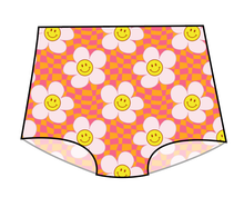 Load image into Gallery viewer, Smiley Floral Swim Ladies' High Waisted Bikini Bottoms