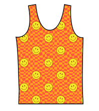 Load image into Gallery viewer, Smiley Checks Swim Basic Swim Top