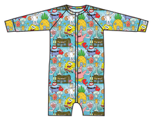 Load image into Gallery viewer, Bikini Bottom Swim One Piece Rashguard Suit