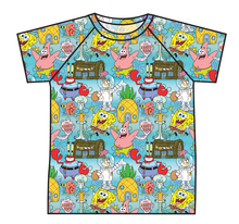 Load image into Gallery viewer, Bikini Bottom Swim Rash Guard Top
