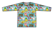 Load image into Gallery viewer, Bikini Bottom Swim Rash Guard Top