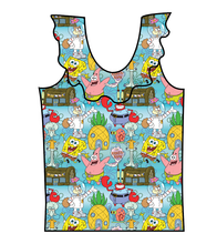 Load image into Gallery viewer, Bikini Bottom Swim Ruffle Neck Swim Top